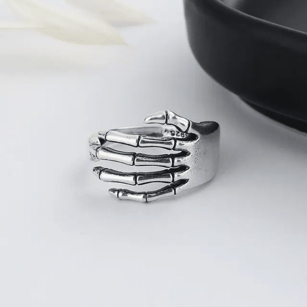 The Gothic Skeleton Hand Wrap Ring