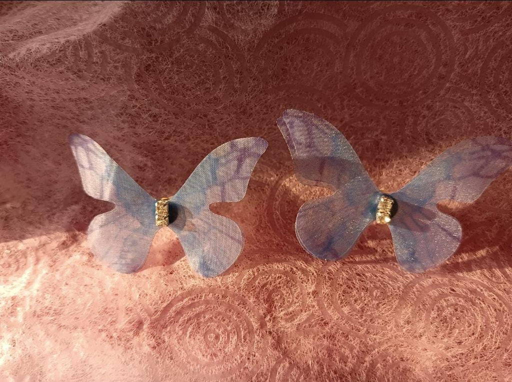 Sheer Organza 3D Butterfly Stud Earrings