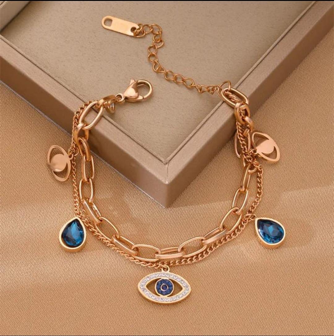 Mystic Protection Layered Charm Bracelet