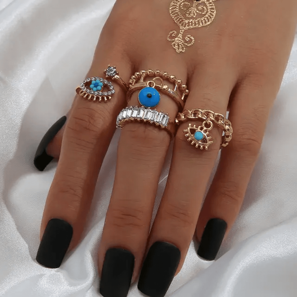 The Bohemian Evil Eye & Turquoise Ring