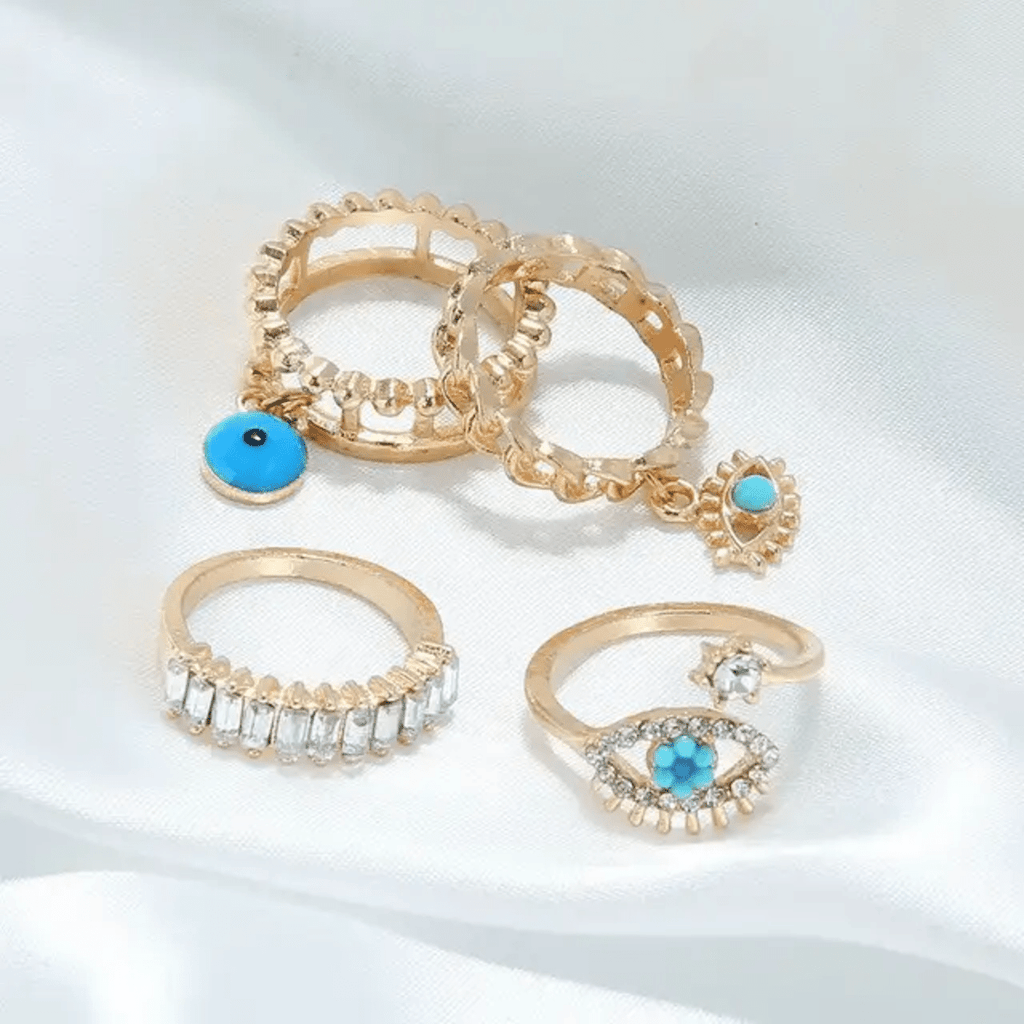 The Bohemian Evil Eye & Turquoise Ring