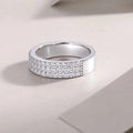 The Luminary Triple-Row Pavé Eternity Ring