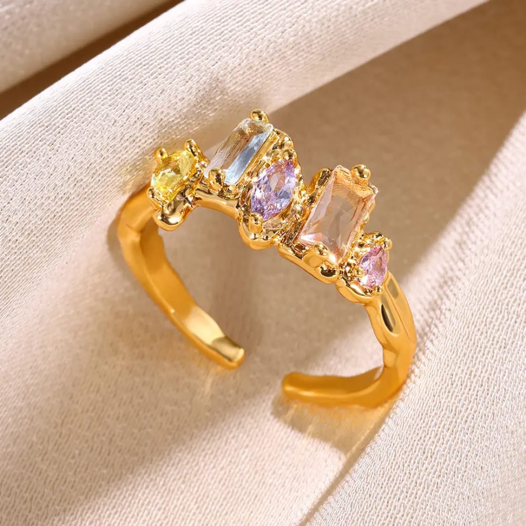 The Prism Candy Molten Gold Open Ring