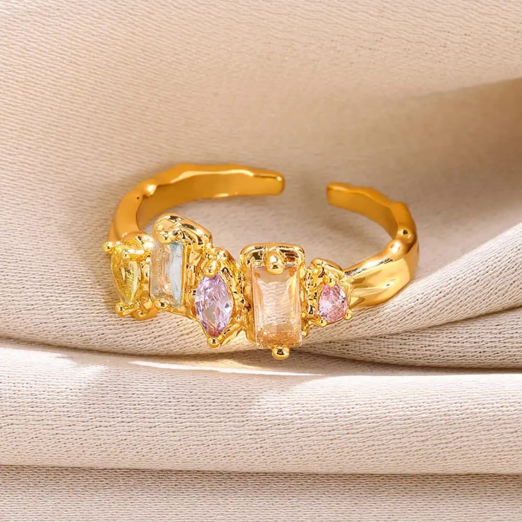 The Prism Candy Molten Gold Open Ring