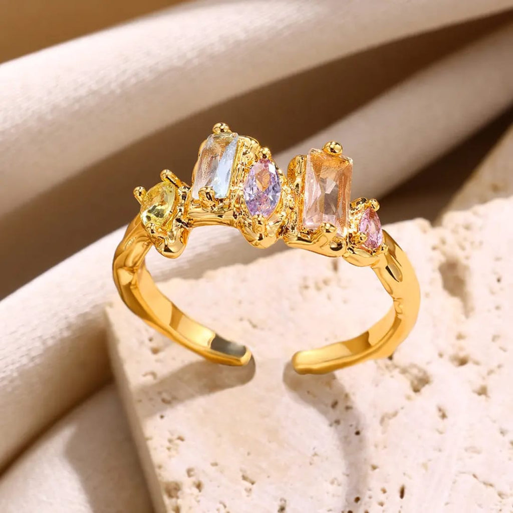 The Prism Candy Molten Gold Open Ring
