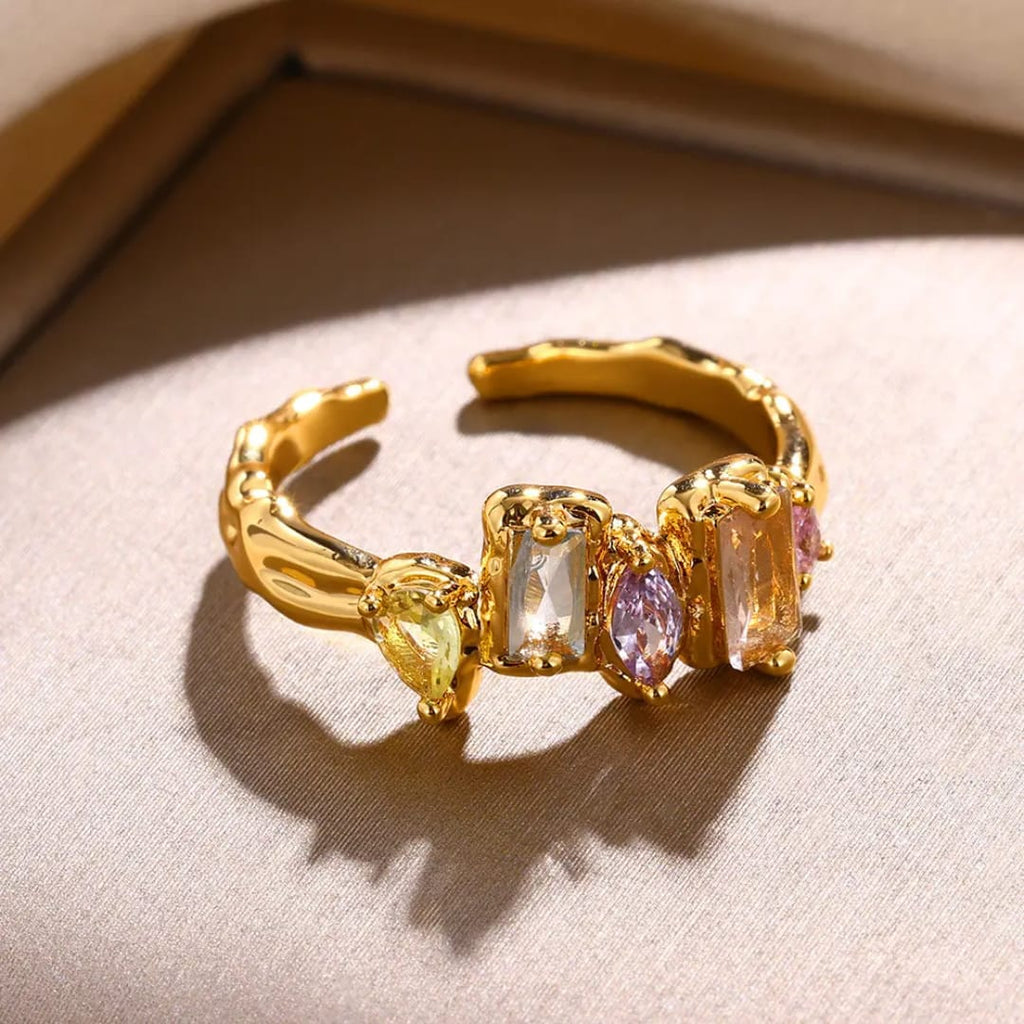 The Prism Candy Molten Gold Open Ring