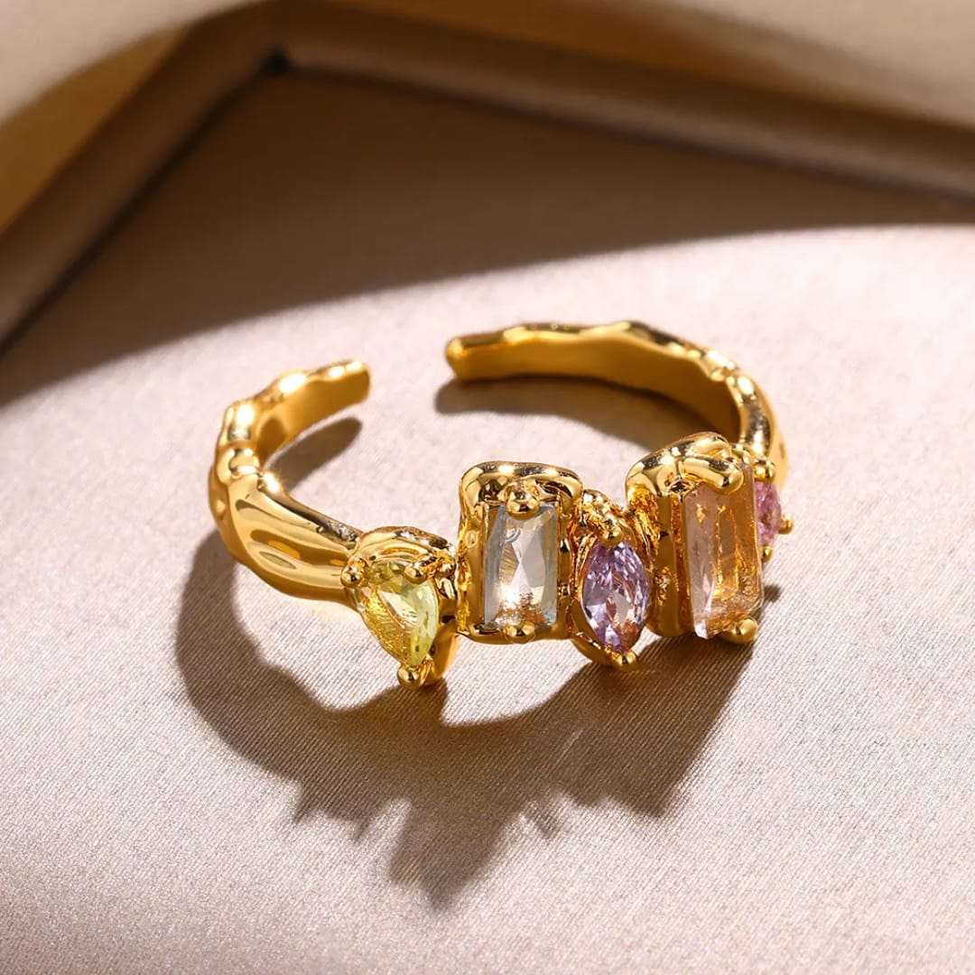 The Prism Candy Molten Gold Open Ring