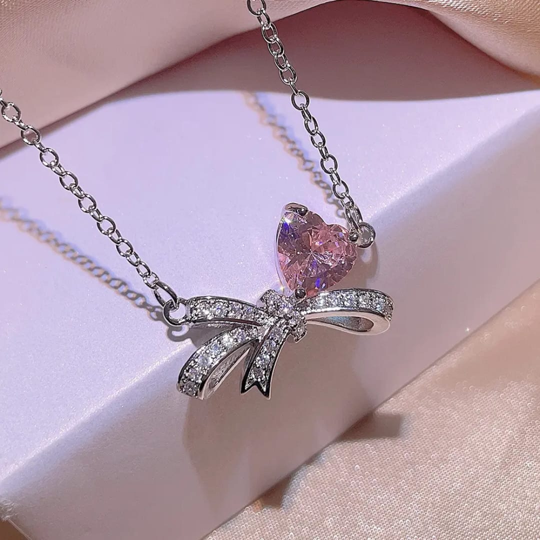 The Sweetheart Bow Ribbon Jewelry Set