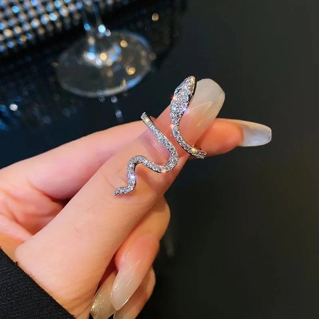 The Serpentine Shimmer Wrap Ring