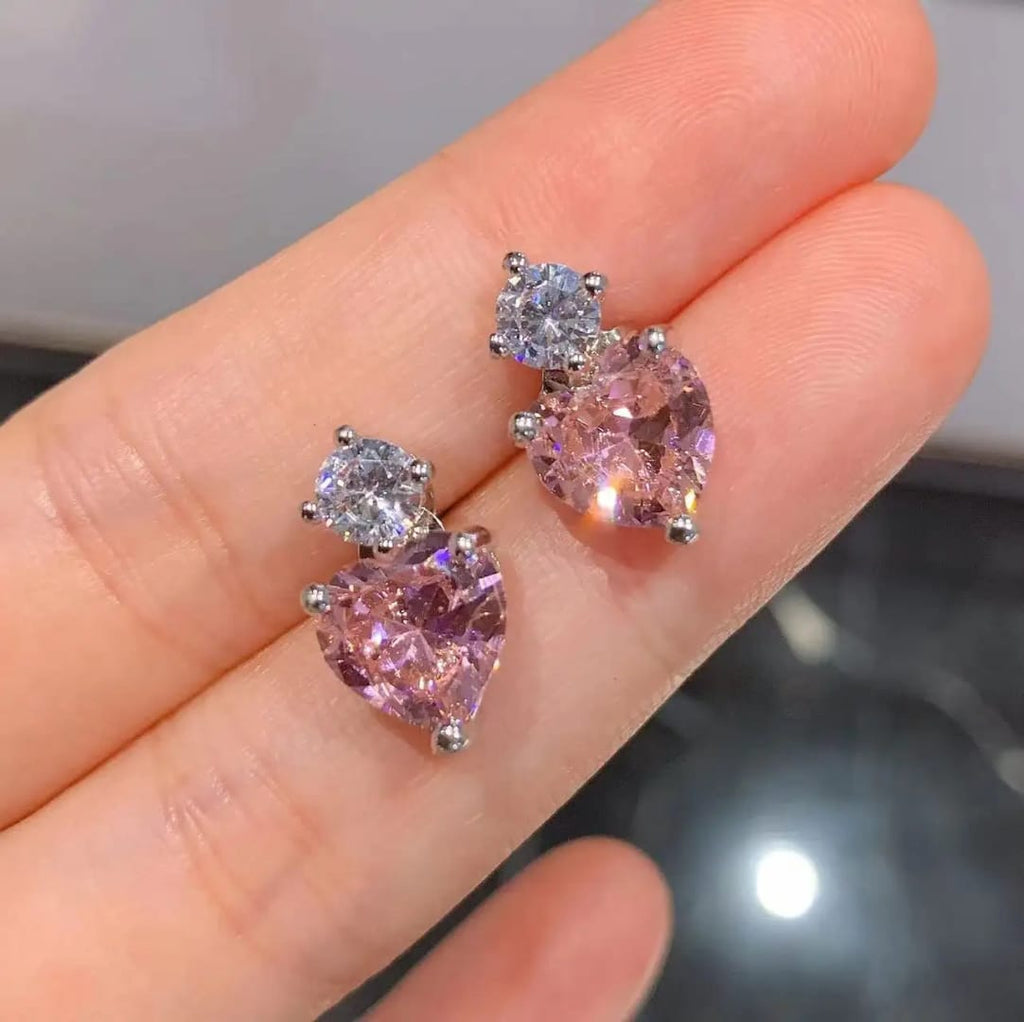 The Sweetheart Pink Solitaire Jewelry Set