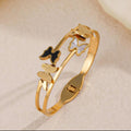 Enchanted Meadow Layered Butterfly Bangle
